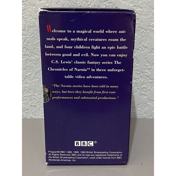 The Chronicles of Narnia Box Set Complete 6 VHS Tapes 1988-1990 C. S. Lewis BBC - Picture 4 of 14
